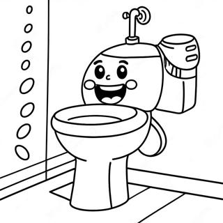 Page A Colorier Toilettes Droles Avec Un Sourire 40779-33779