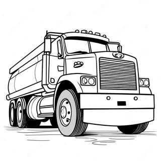 Page A Colorier Grand Camion Citerne Rouge 40799-33792