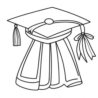 Page A Colorier Chapeau Et Robe De Graduation De Maternelle 40818-33807