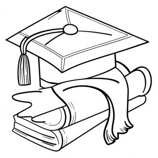 Page A Colorier Chapeau Et Robe De Graduation De Maternelle 40818-33808