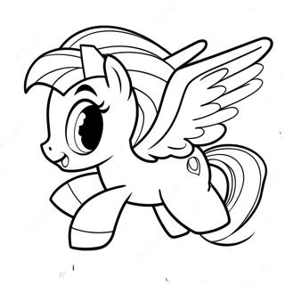 Page A Colorier Rainbow Dash En Vol 40829-33815