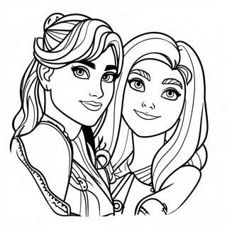 Page A Colorier Mal Evie Descendants 3 40858-33847