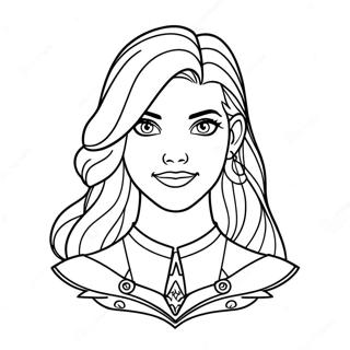 Page A Colorier Mal Evie Descendants 3 40858-33848