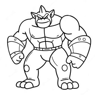 Page A Colorier Machamp 40868-33840