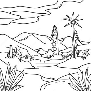 Page A Colorier Paysage Desertique Du Maroc 40889-33865