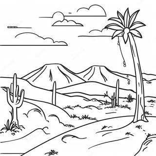 Page A Colorier Paysage Desertique Du Maroc 40889-33867