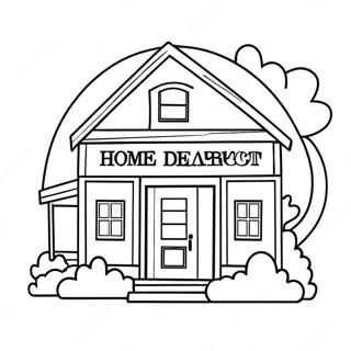 Page A Colorier Du Logo Home Depot 40908-33882