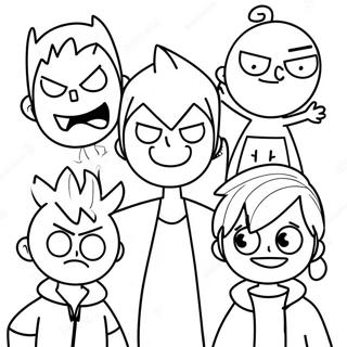 Page A Colorier Personnages Eddsworld 40919-33876