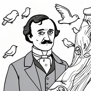 Page A Colorier Edgar Allan Poe 40948-33899