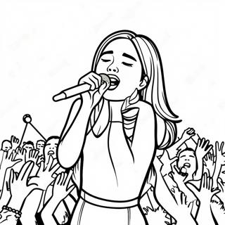 Page A Colorier Sabrina Carpenter Chantant Sur Scene 40959-33910