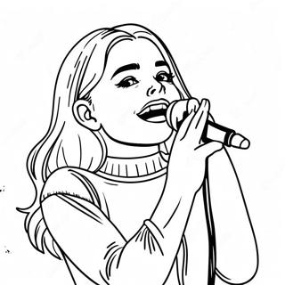 Page A Colorier Sabrina Carpenter Chantant Sur Scene 40959-33911