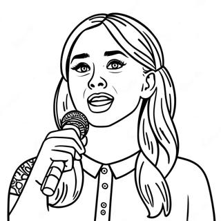 Page A Colorier Sabrina Carpenter Chantant Sur Scene 40959-33912