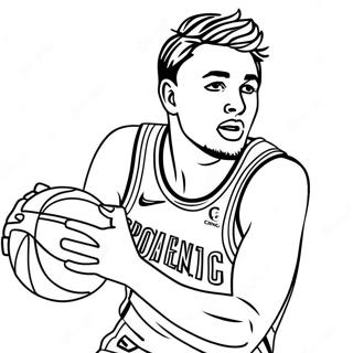 Page A Colorier Luka Doncic Dribblant Au Basketball 40969-33938