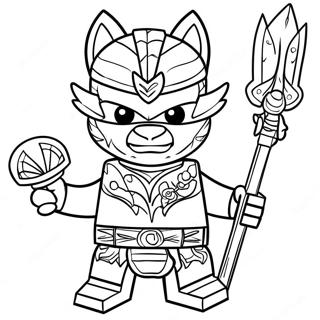 Page A Colorier Personnages Lego Chima 40979-34042