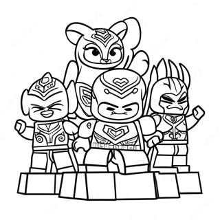 Page A Colorier Personnages Lego Chima 40979-34043