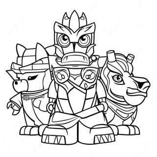 Page A Colorier Personnages Lego Chima 40979-34044