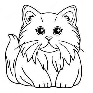 Page A Colorier De Chat Ragdoll Duveteux 41019-34073