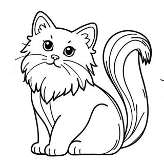 Page A Colorier De Chat Ragdoll Duveteux 41019-34076