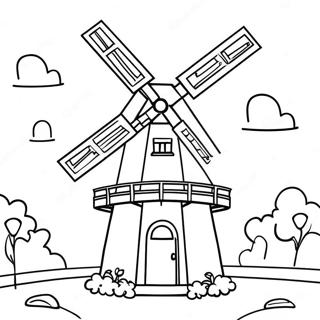 Page A Colorier De Moulin A Vent 41028-33978