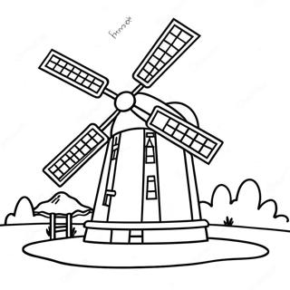 Page A Colorier De Moulin A Vent 41028-33979