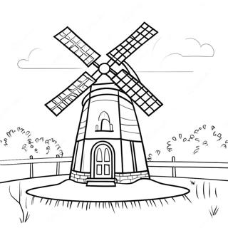 Page A Colorier De Moulin A Vent 41028-34077