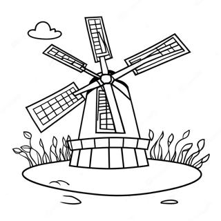 Page A Colorier De Moulin A Vent 41028-34079