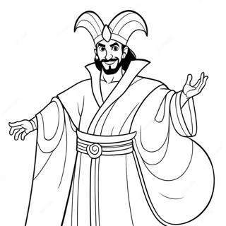 Jafar Dans Sa Robe Magique A Colorier 41059-34002