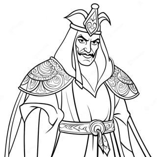 Jafar Dans Sa Robe Magique A Colorier 41059-34003