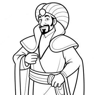 Jafar Dans Sa Robe Magique A Colorier 41059-34004