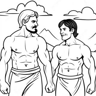 Page A Colorier De Cain Et Abel 41068-34006