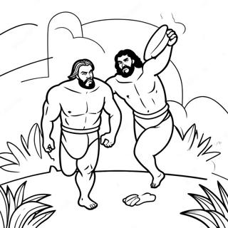 Page A Colorier De Cain Et Abel 41068-34111