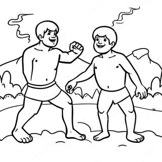 Page A Colorier De Cain Et Abel 41068-34112