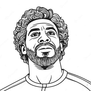 Mo Salah Pages À Colorier