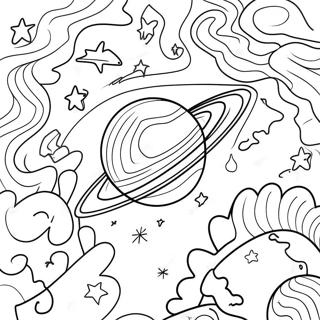 Page A Colorier Galaxie Voie Lactee Coloree 41219-34238