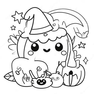 Page A Colorier Kawaii Halloween 41228-34231