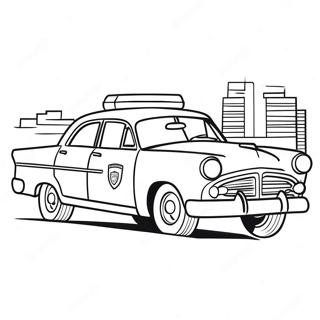 Page A Colorier Voiture De Police Classique 412-331