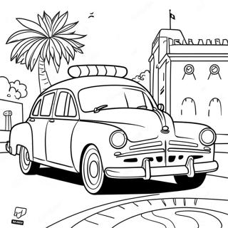 Page A Colorier Voiture De Police Classique 412-332