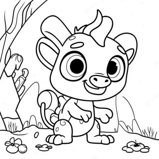 Page A Colorier Creatures Magiques De Wallykazam 41319-34305