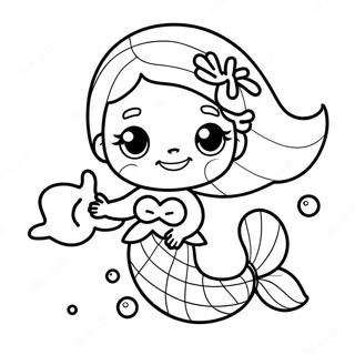 Page A Colorier De Mignonne Sirene Lol Animaux Sous Leau 41380-34348