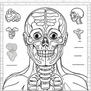 Anatomie Humaine Pages À Colorier