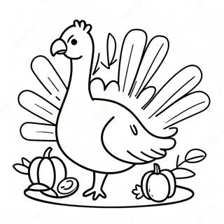 Nourriture De Thanksgiving Pour La Maternelle Pages À Colorier