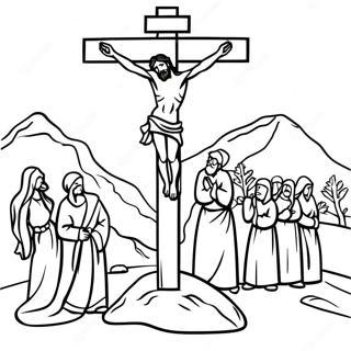 Crucifixion Pages À Colorier