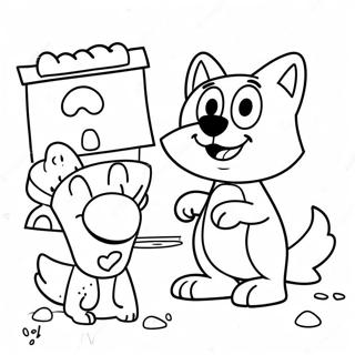 Page A Colorier De Laventure De Bluey Et Bingo 41450-34405