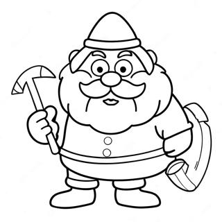 Page A Colorier Yukon Cornelius Avec Piolet 41470-34412