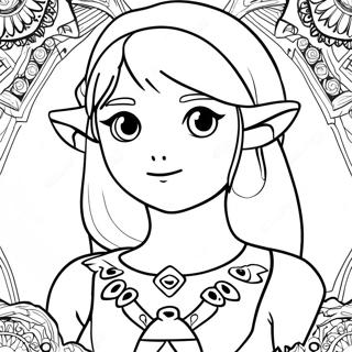 Page A Colorier Gardien Zelda Breath Of The Wild 41479-34422