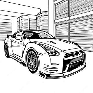 Gtr R35 Pages À Colorier