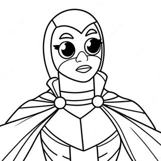 Page A Colorier Raven Teen Titans 41499-34442