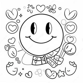 Page A Colorier De Smiley Preppy 4150-3348