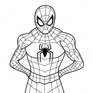 Page A Colorier Spiderman Pour La Saint Valentin 41519-34478