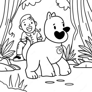 Page A Colorier De Tintin Aventure Dans La Jungle 41540-34470